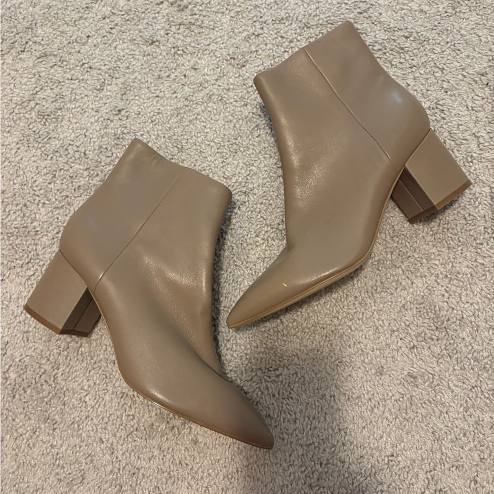 Marc Fisher Tan Ankle Boots